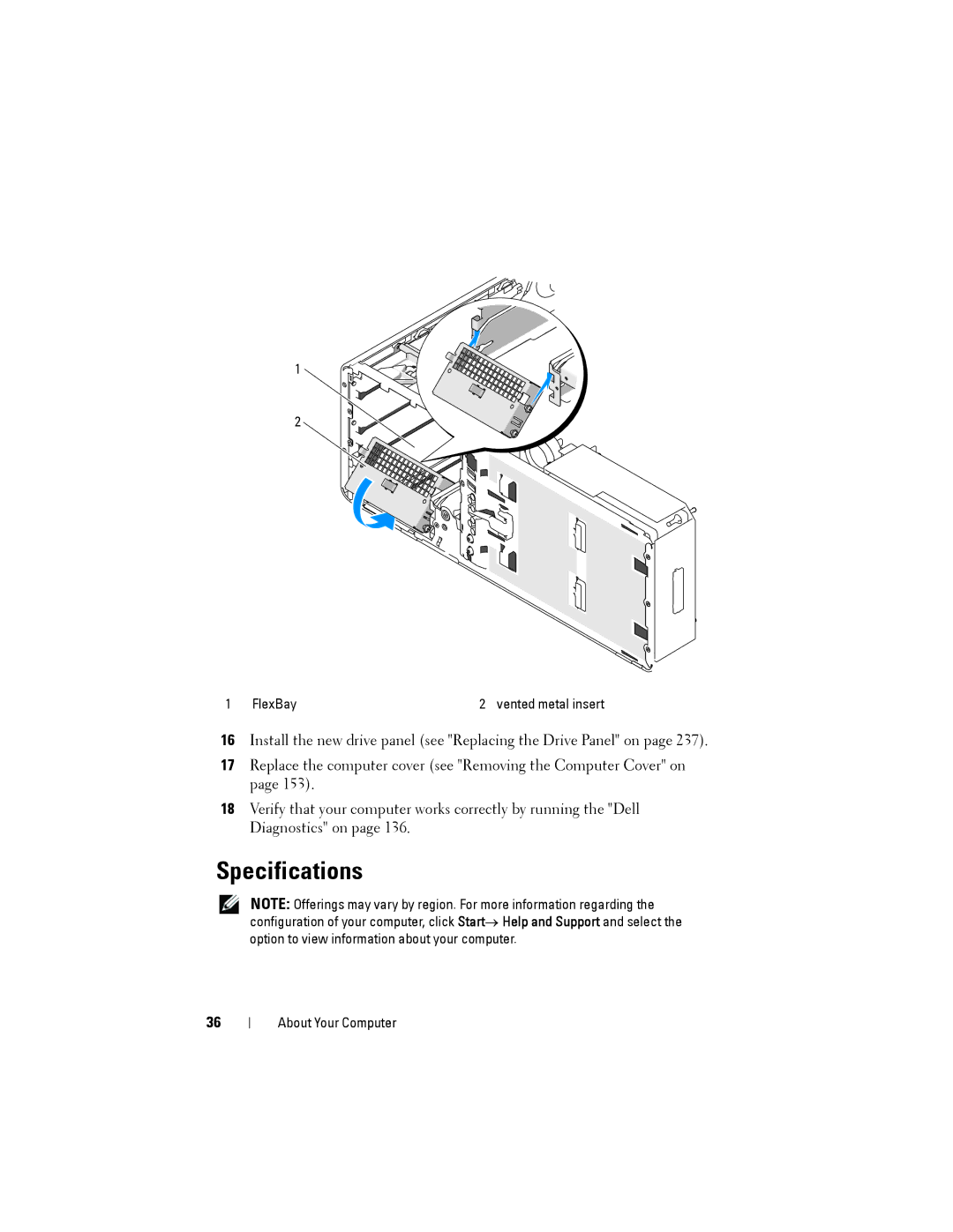 Dell NX046 manual Specifications 