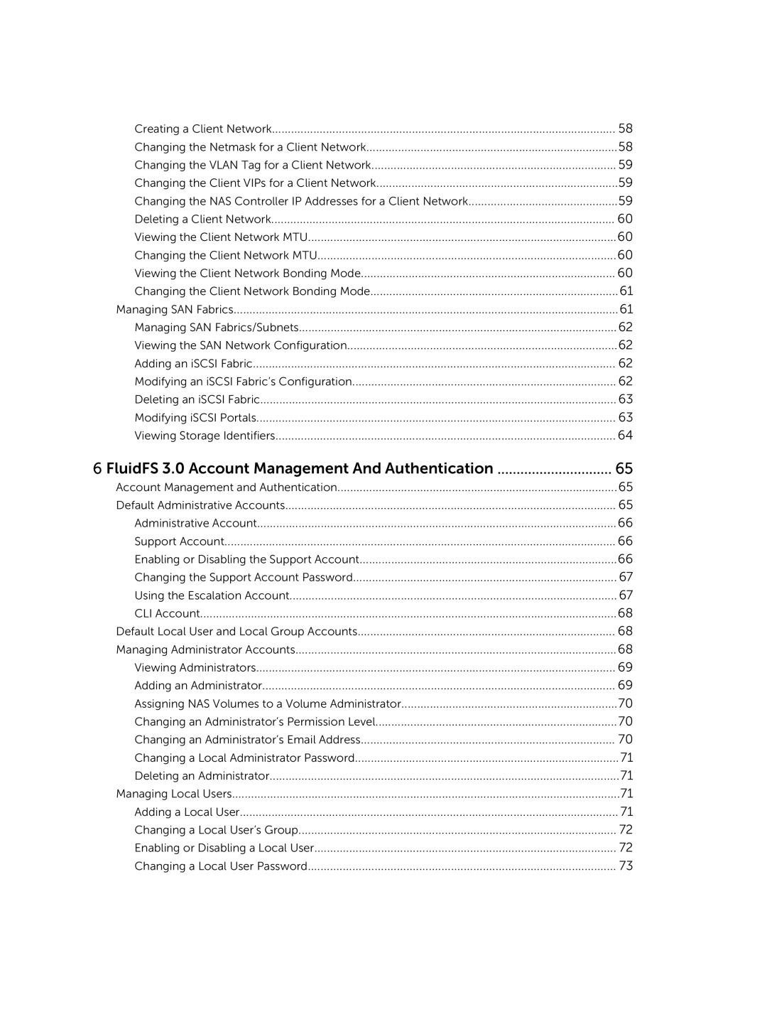 Dell NX3500, NX3610, NX3600 manual FluidFS 3.0 Account Management And Authentication 