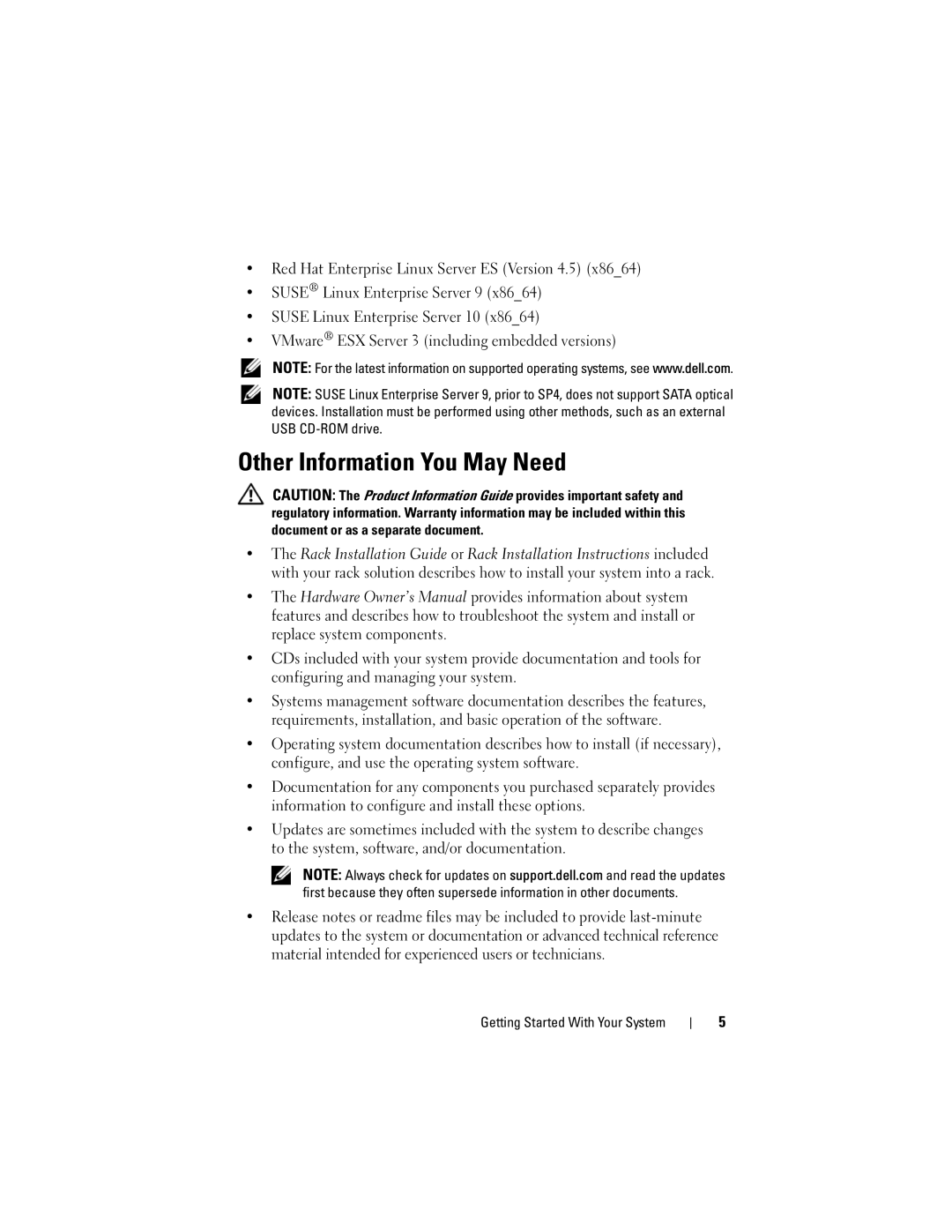 Dell R805 System, NX702 manual Other Information You May Need 