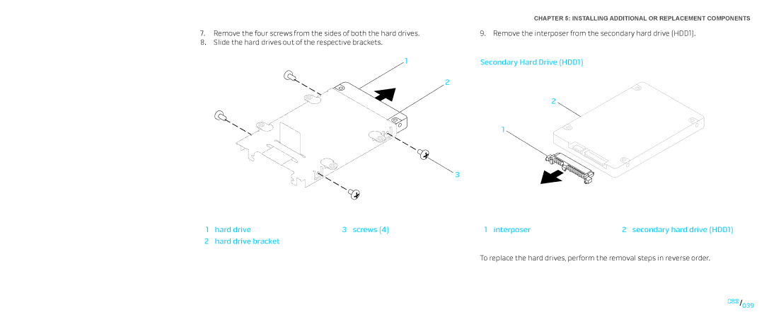 Dell P776N, P01E manual Secondary Hard Drive HDD1 