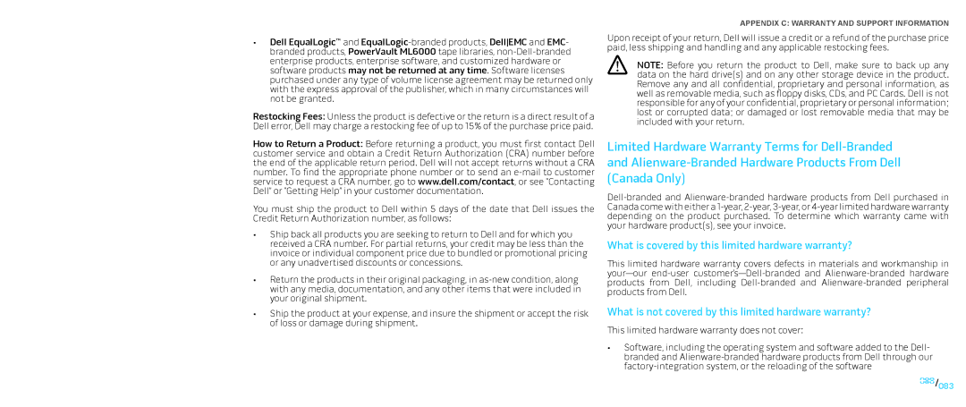 Dell P776N, P01E manual 083/083 