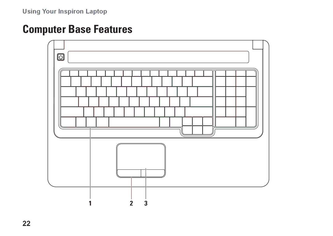 Dell P04E001, J5MFN setup guide Computer Base Features 