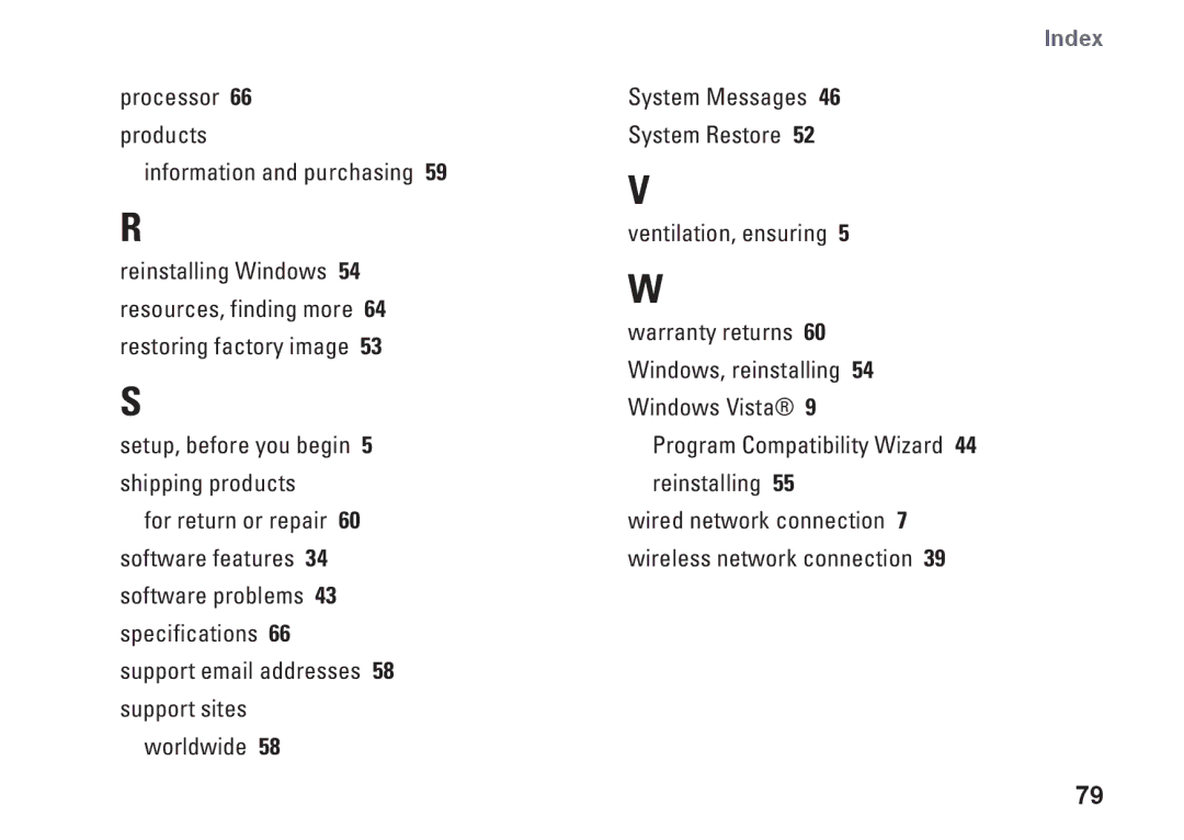 Dell P04E001, J5MFN setup guide Wired network connection 7 wireless network connection 