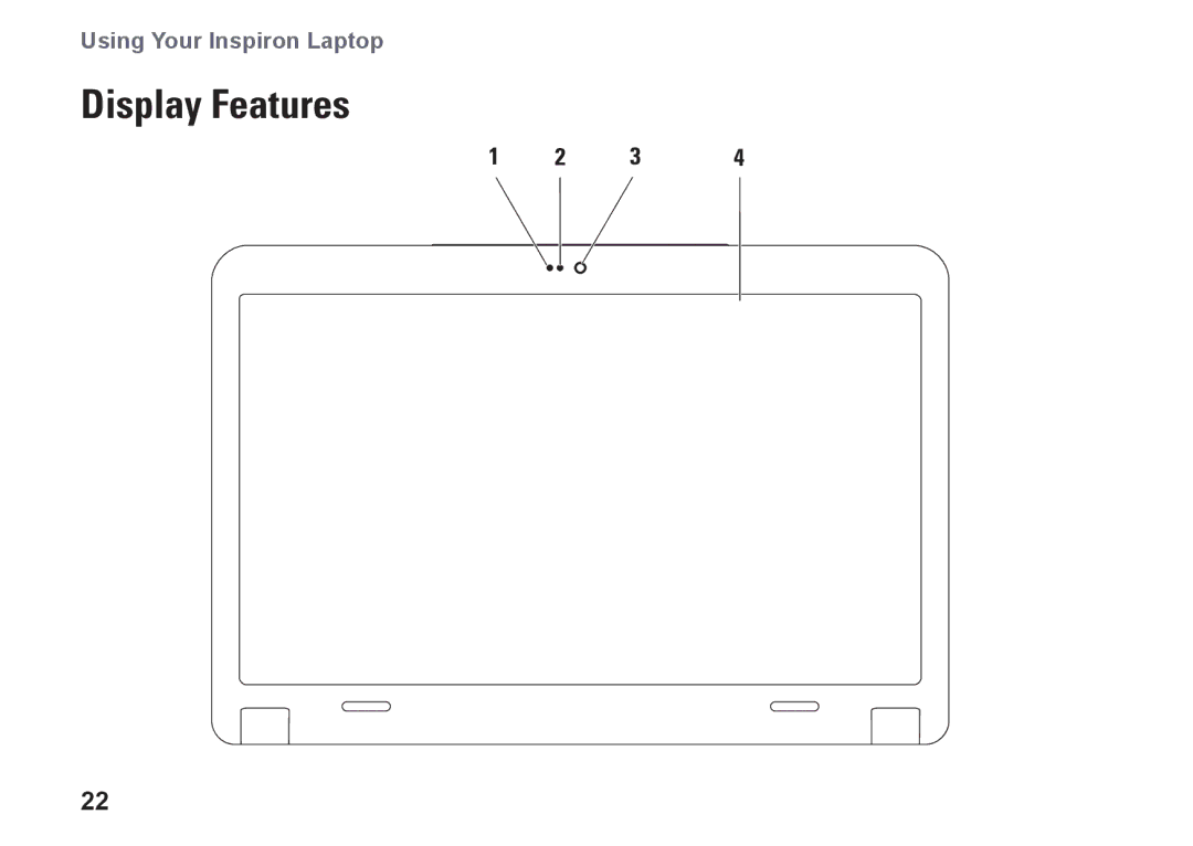 Dell P04S series, G374R setup guide Display Features 