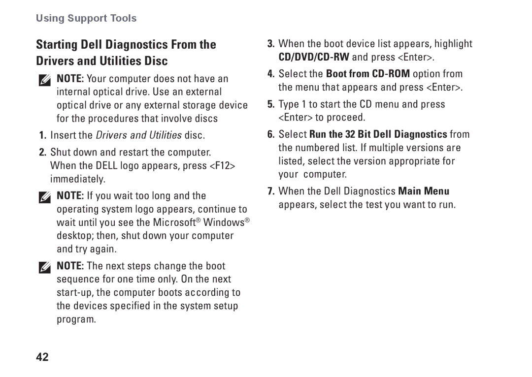 Dell P04S series, G374R setup guide Insert the Drivers and Utilities disc 