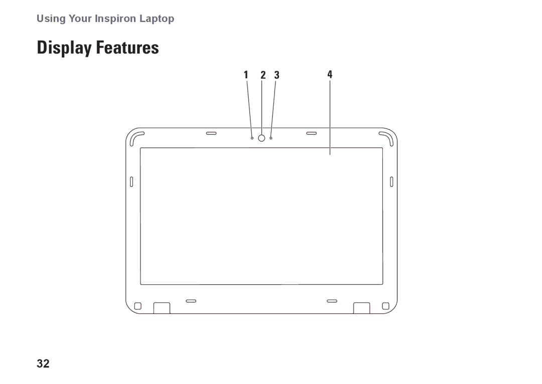 Dell P07T setup guide Display Features 