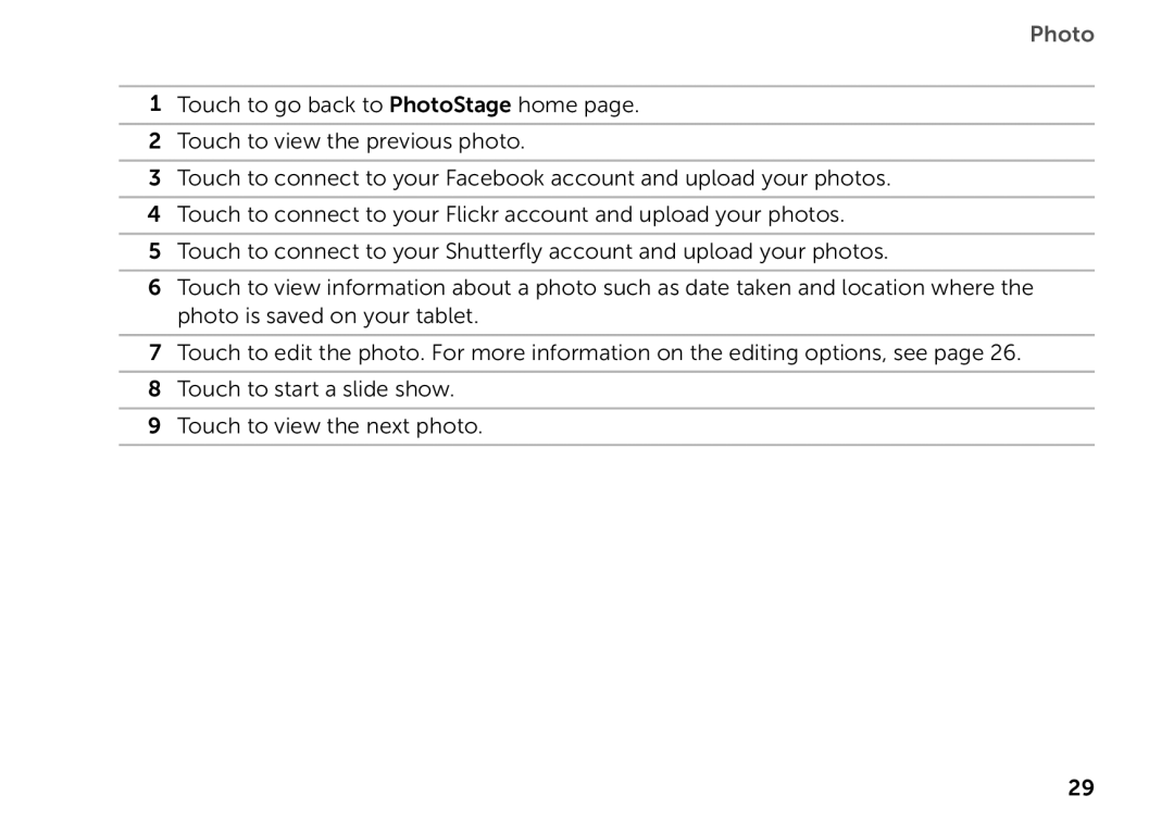 Dell P08T001 manual Photo 