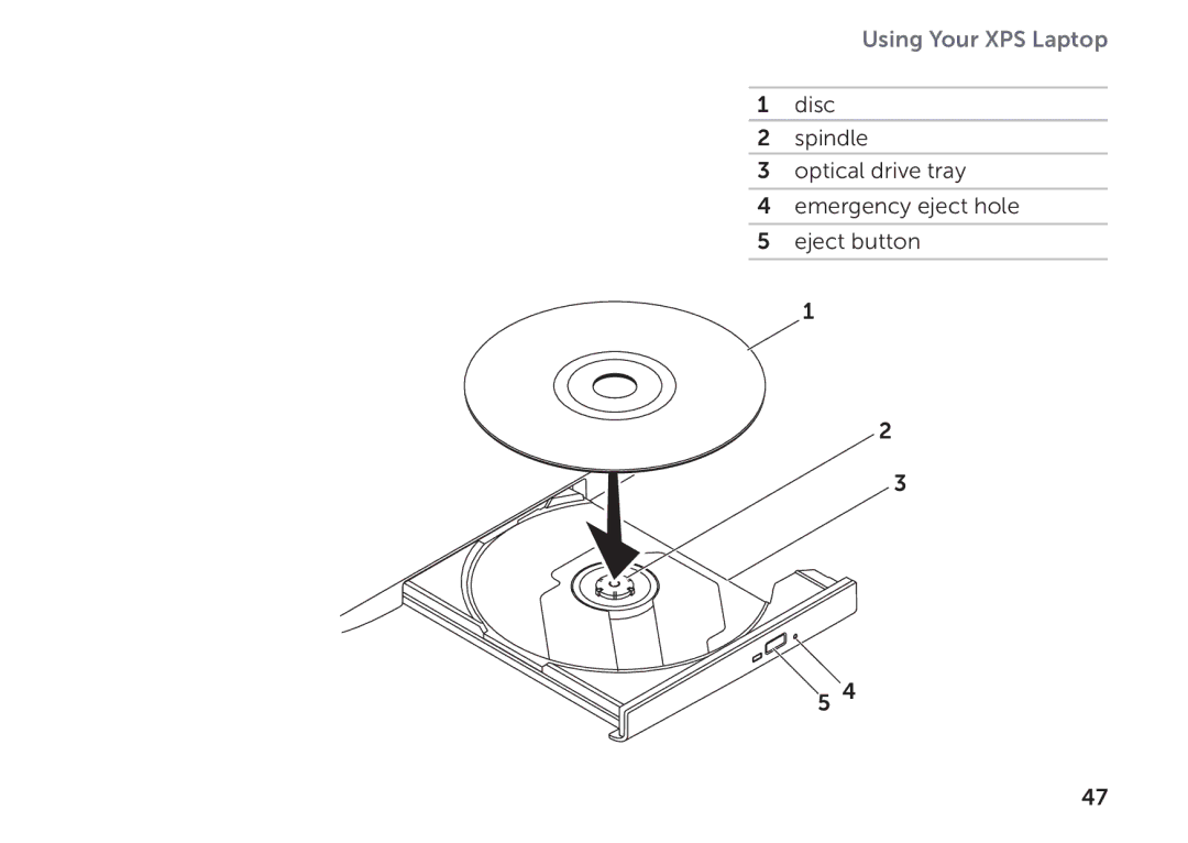 Dell P09E setup guide Using Your XPS Laptop 