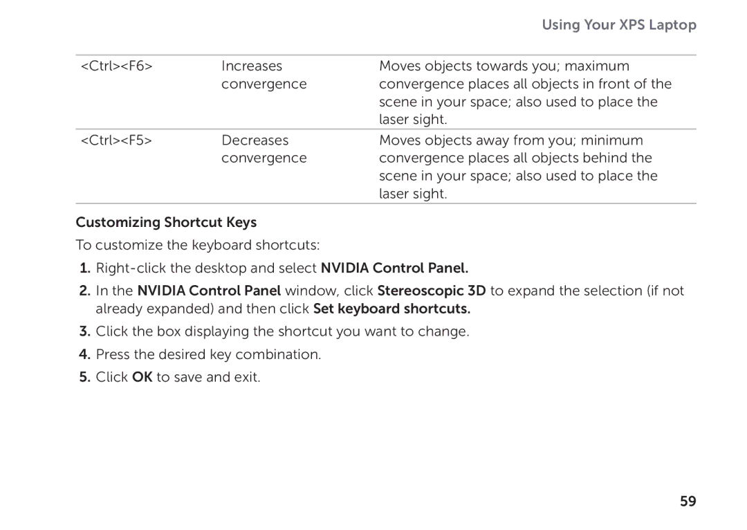 Dell P09E setup guide Using Your XPS Laptop 