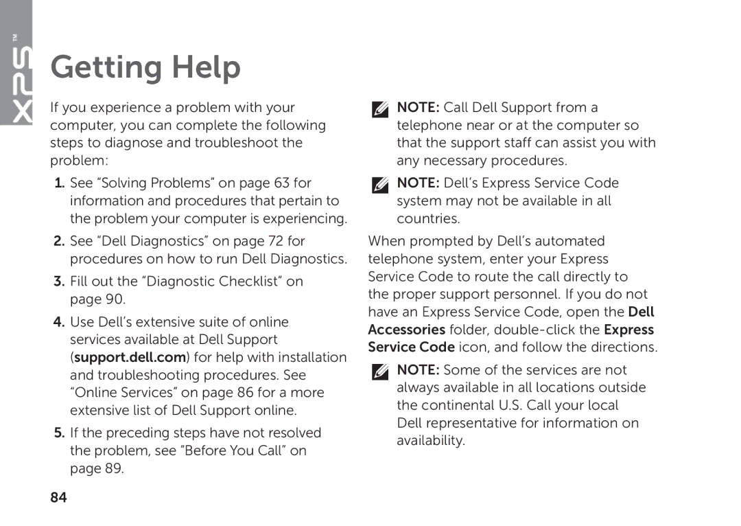 Dell P09E002 setup guide Getting Help 