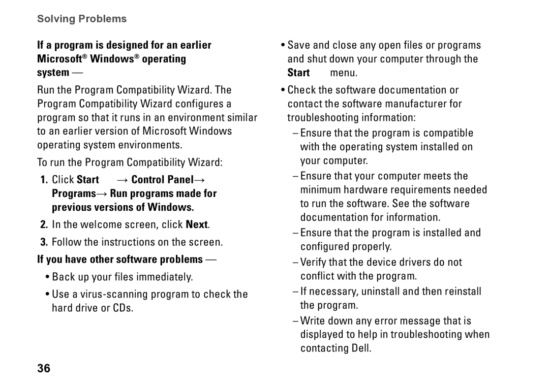 Dell P09T setup guide Welcome screen, click Next 