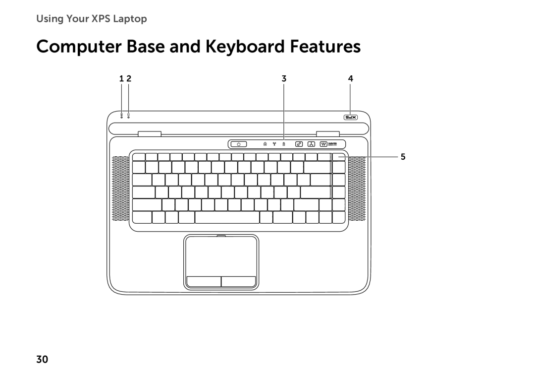 Dell P11F setup guide Computer Base and Keyboard Features 