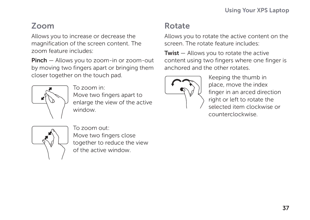 Dell P11F setup guide Zoom 