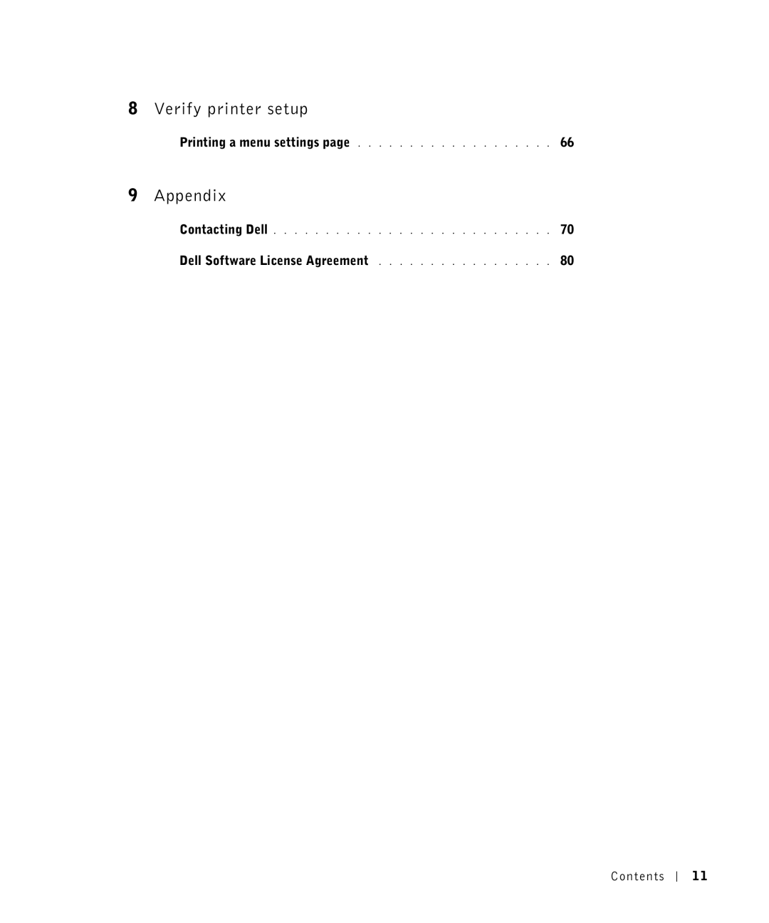 Dell P1500 owner manual Verify printer setup 