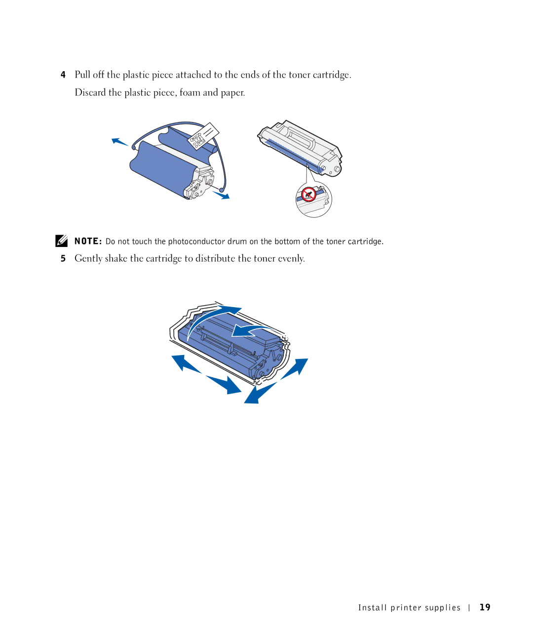 Dell P1500 owner manual Install printer supplies 