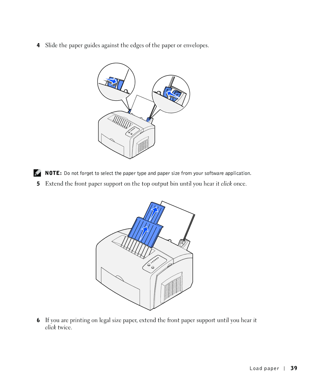 Dell P1500 owner manual Load paper 