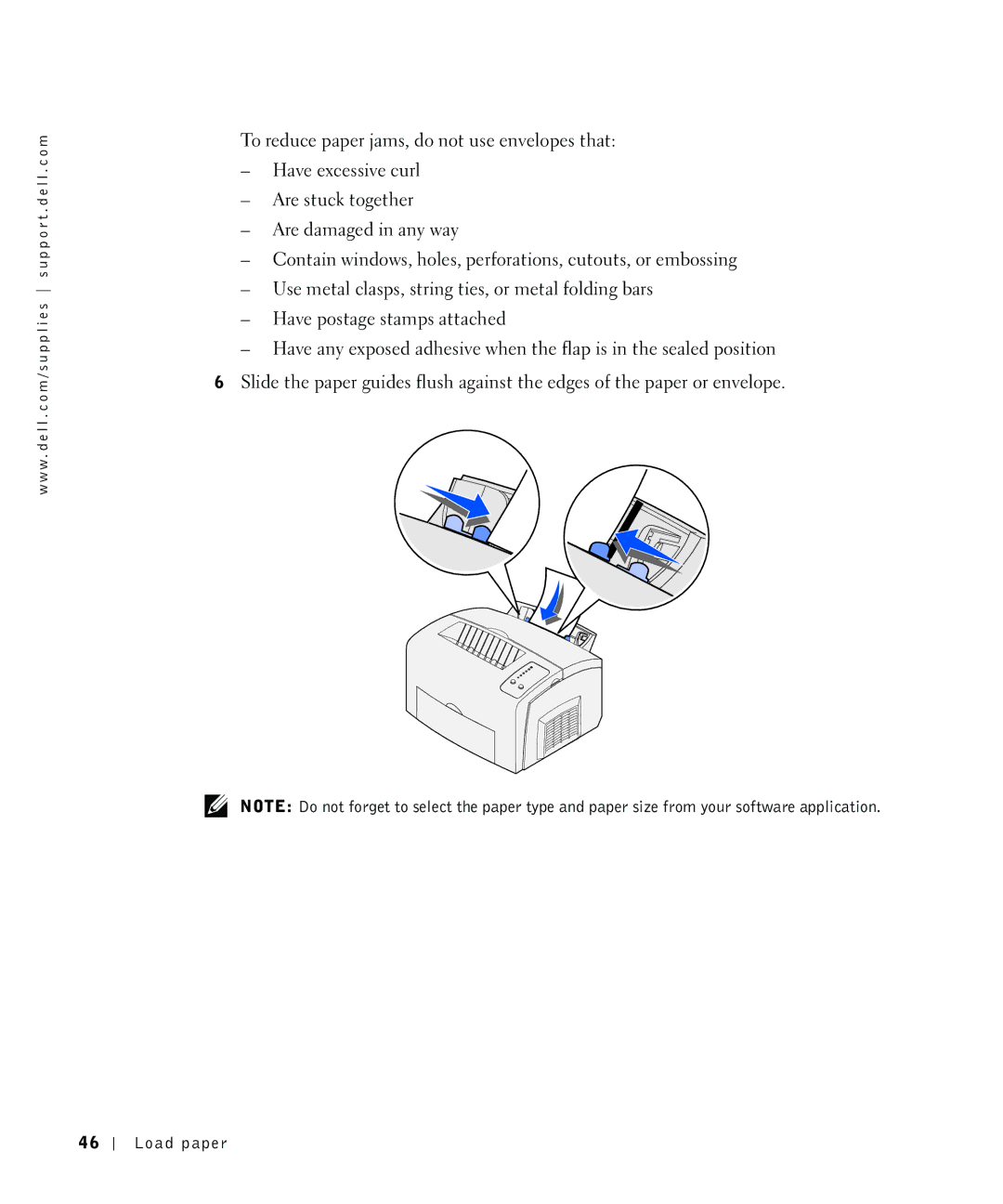 Dell P1500 owner manual Load paper 