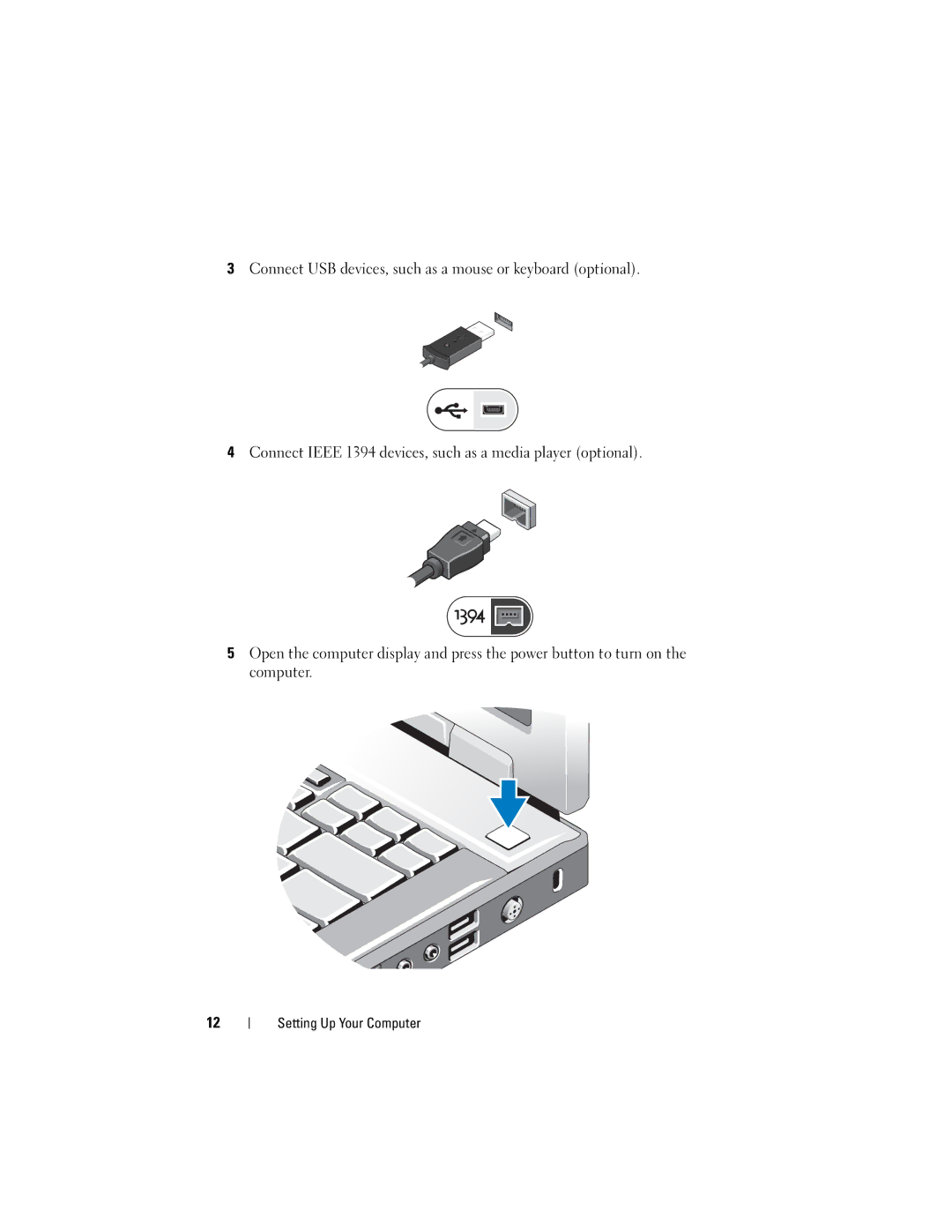 Dell P168C, PP32LA, PP32LB specifications Setting Up Your Computer 