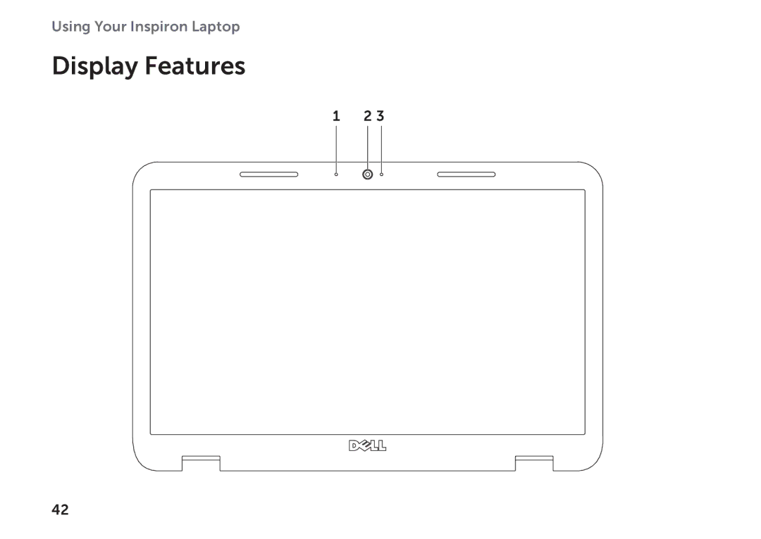 Dell P17F setup guide Display Features 