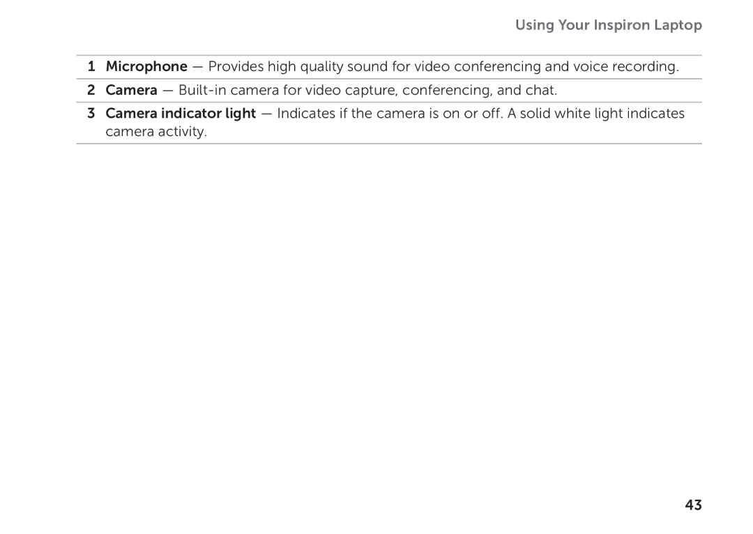 Dell P17F setup guide Using Your Inspiron Laptop 