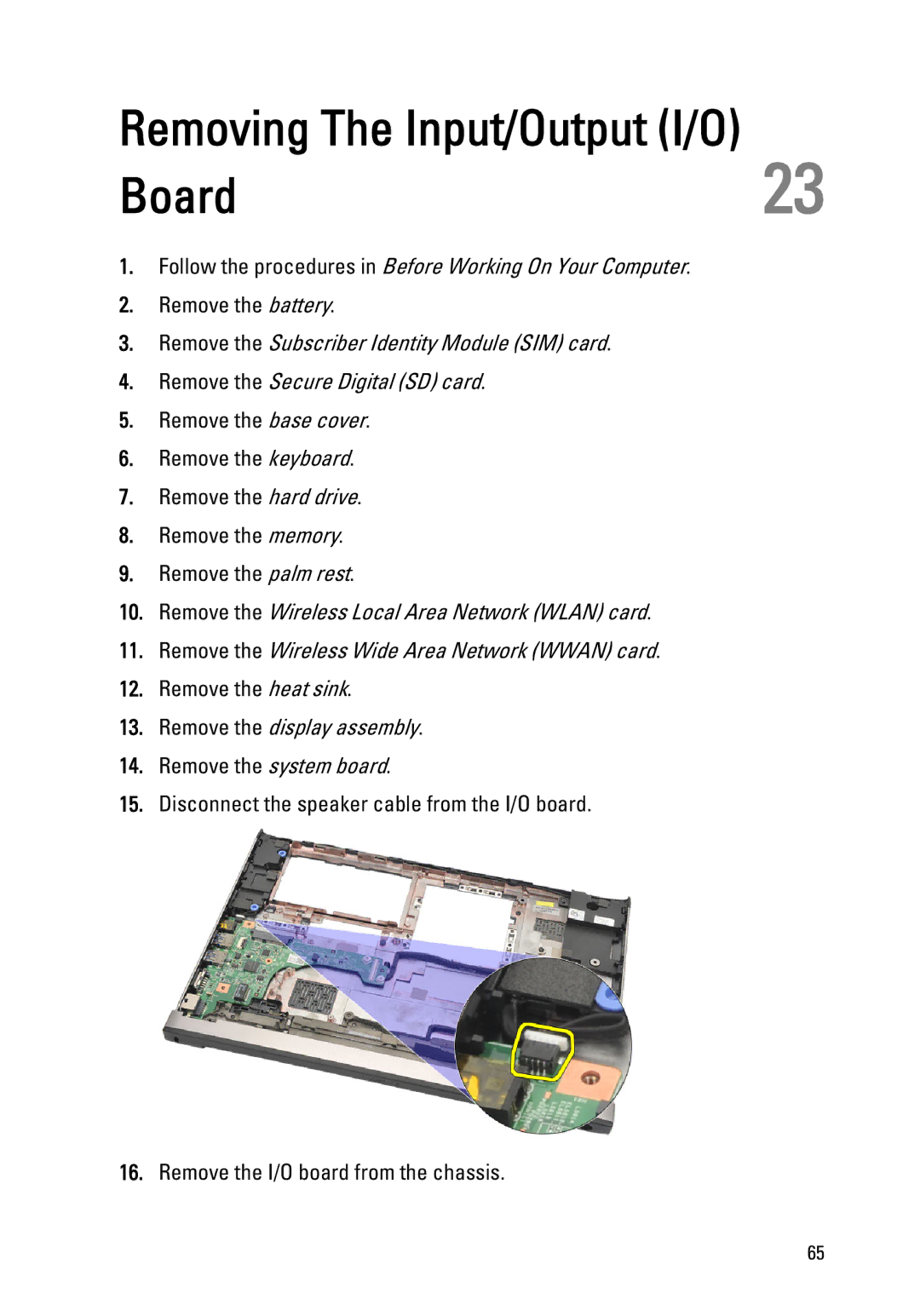 Dell P18S owner manual Board 