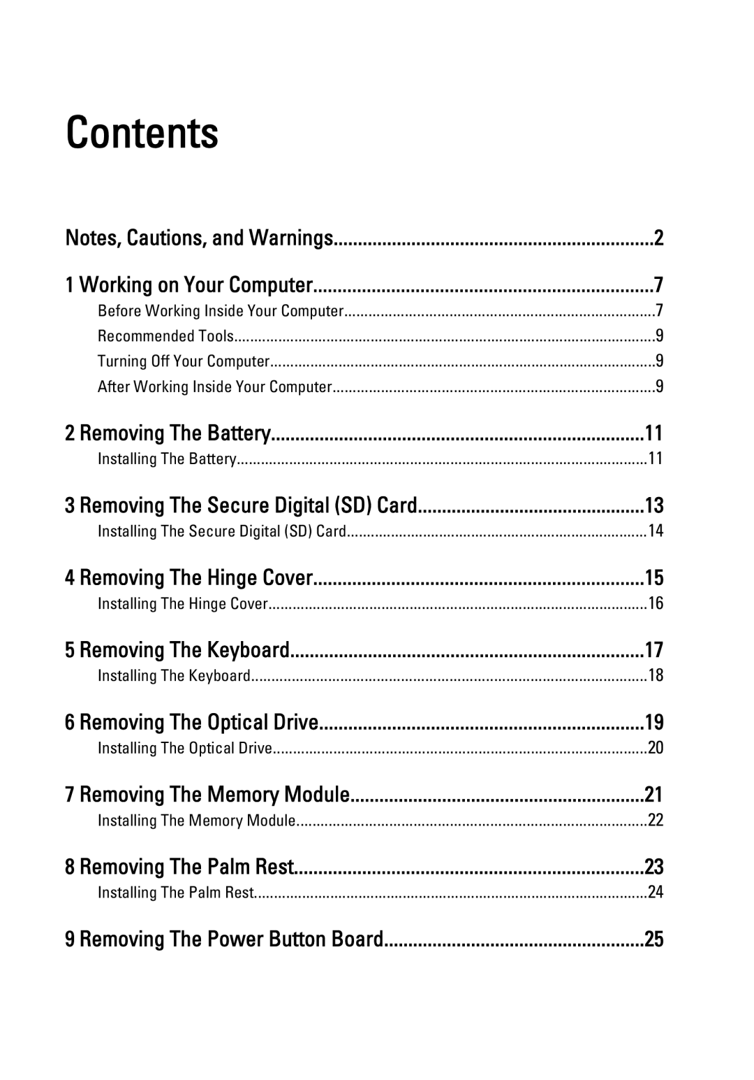 Dell P22G owner manual Contents 