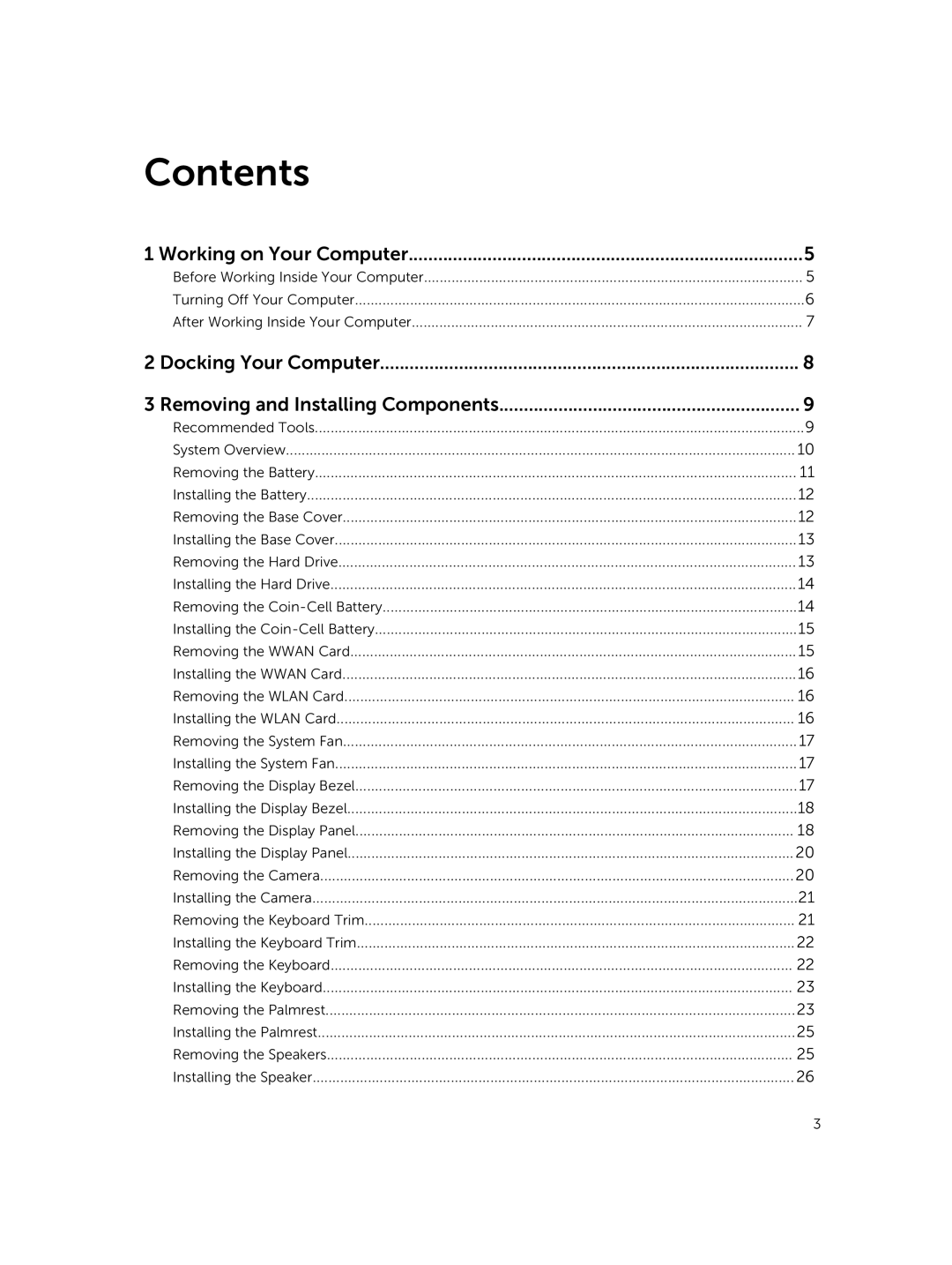 Dell P40G002 owner manual Contents 