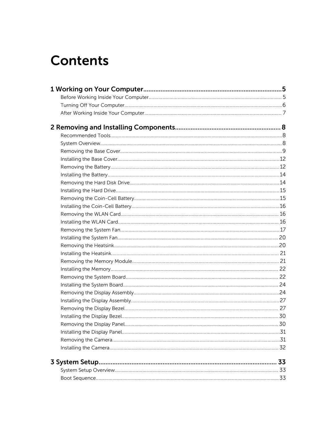 Dell P41G002 owner manual Contents 