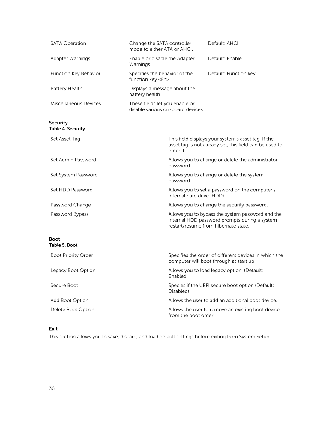 Dell P41G002 owner manual Set Asset Tag This field displays your systems asset tag. If 