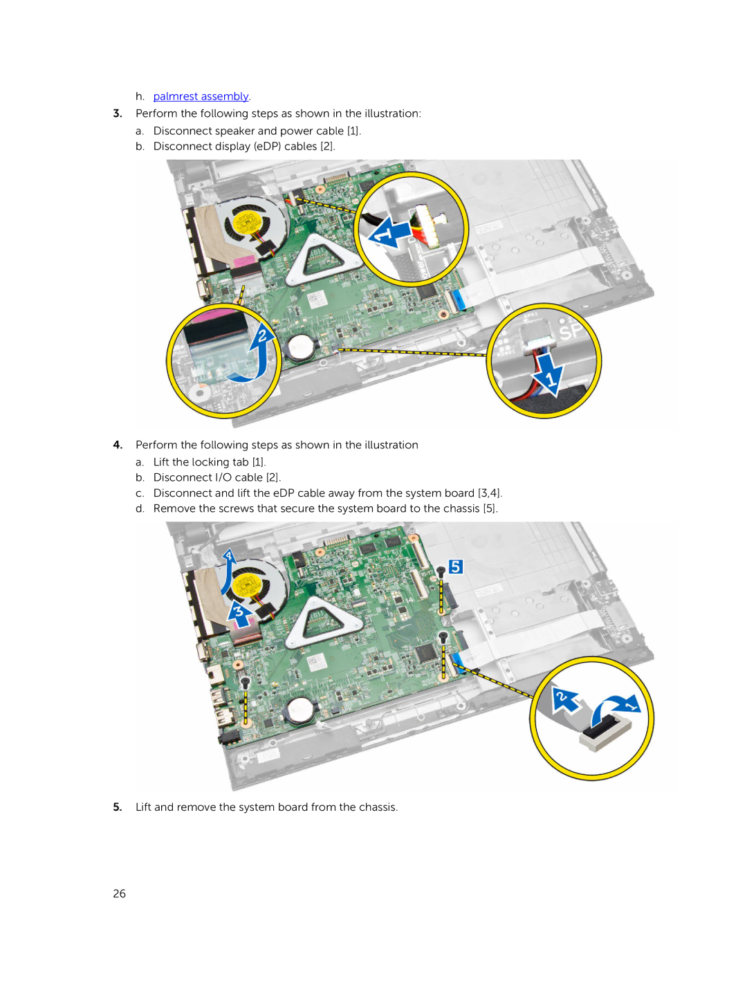 Dell P45F001 owner manual Palmrest assembly 