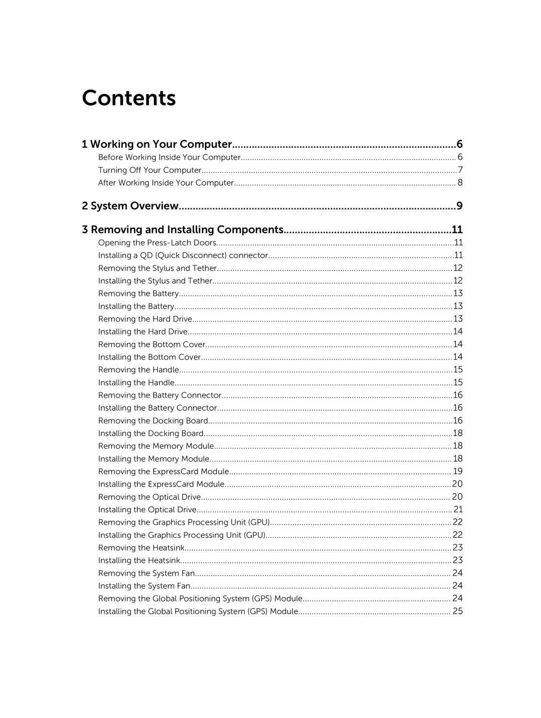 Dell P45G owner manual Contents 