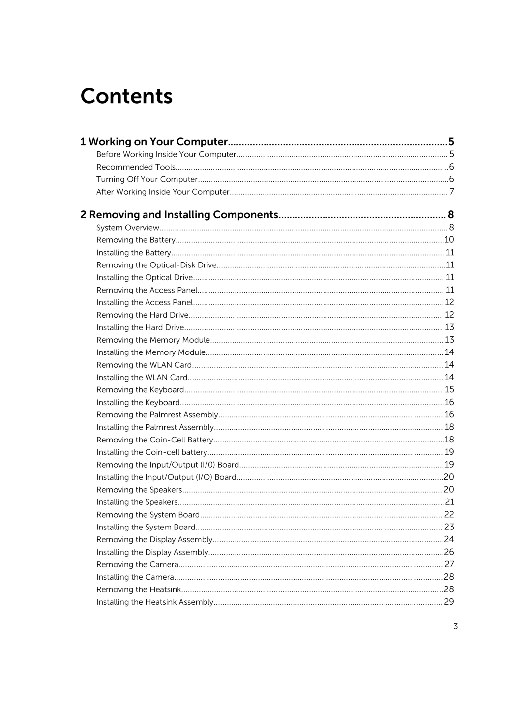 Dell P52G owner manual Contents 