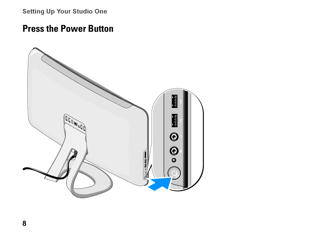 Dell MTF, P687X, 1909 setup guide Press the Power Button 