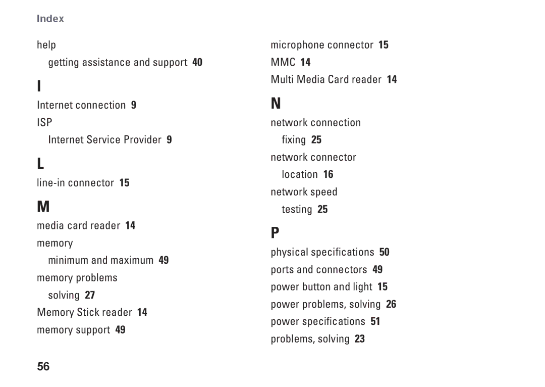 Dell MTF, P687X, 1909 setup guide Isp 