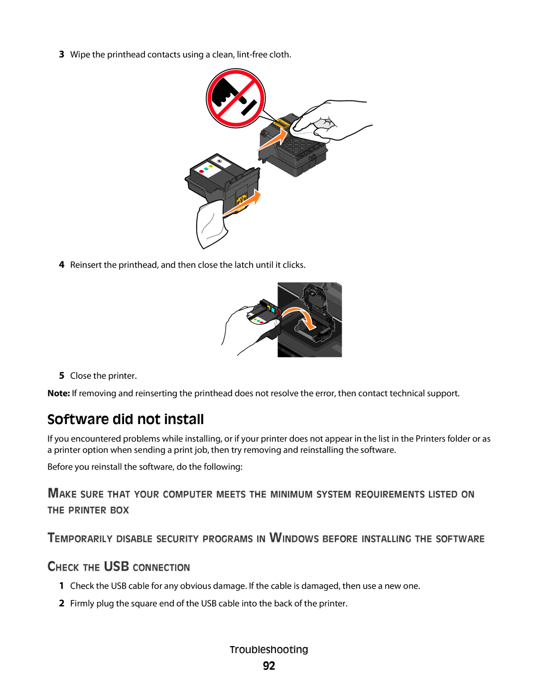 Dell P713w manual Software did not install 