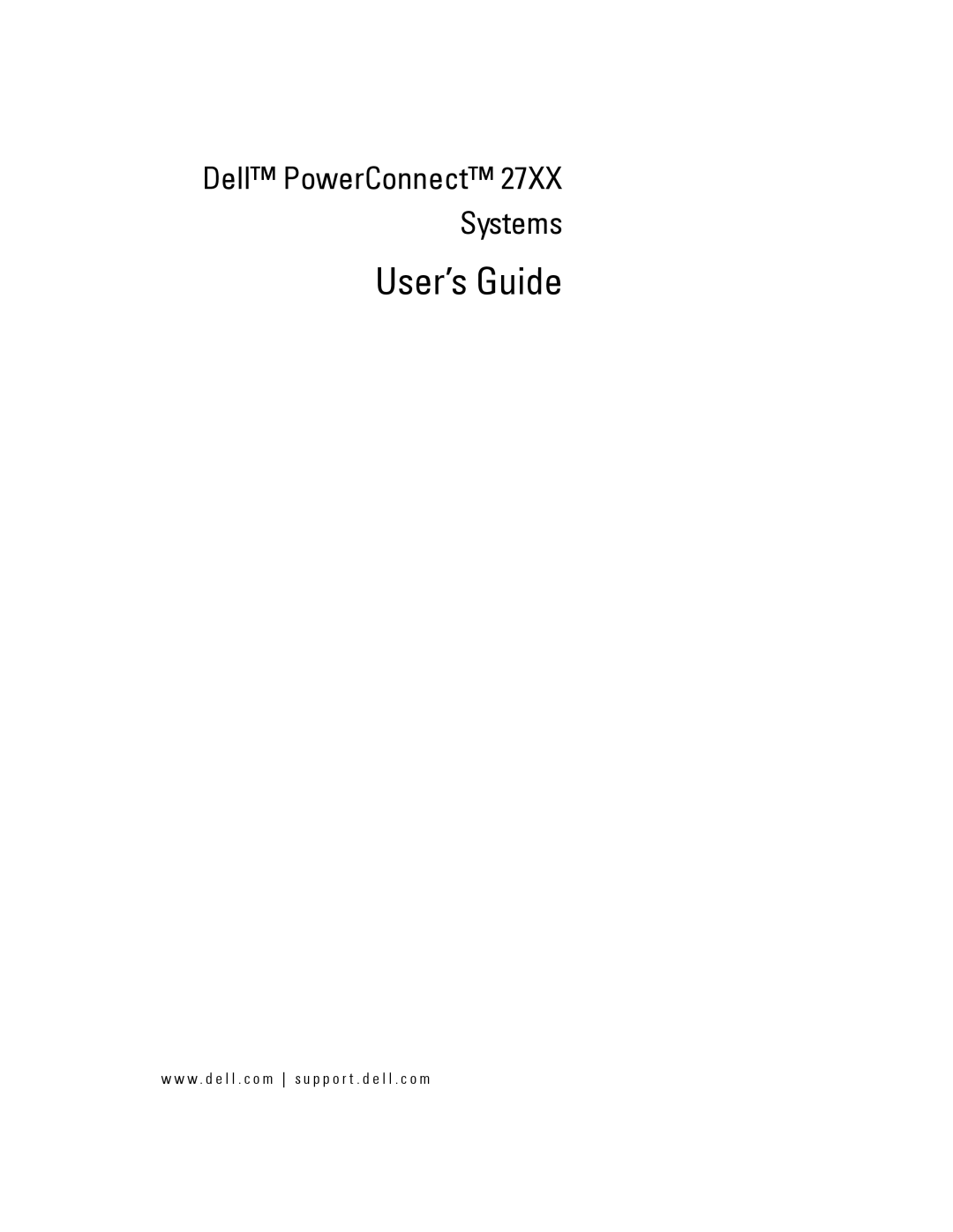 Dell PC2708, PC2748, PC2716, PC2724 manual User’s Guide 