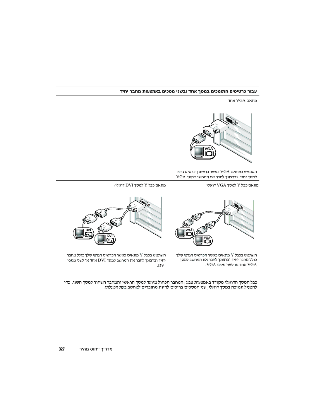 Dell PD050 manual דיחי רבחמ תועצמאב םיכסמ ינשבו דחא ךסמב םיכמותה םיסיטרכ רובע, ידכ .ינשה רבחמהו ישארה רבחמה 