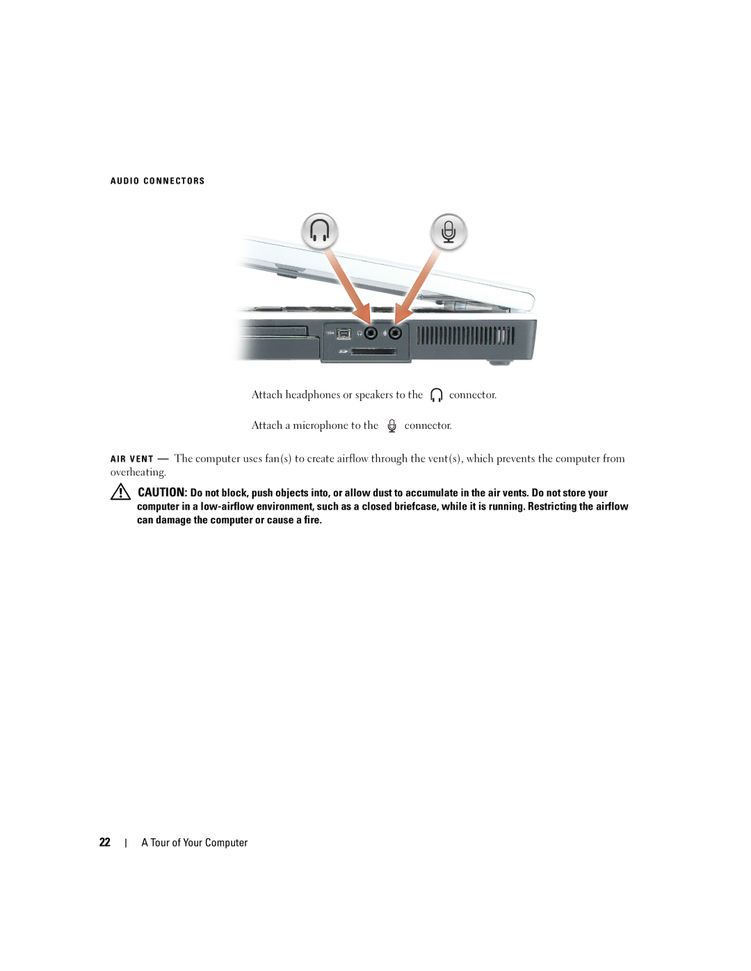 Dell PD598 owner manual D I O C O N N E C T O R S 