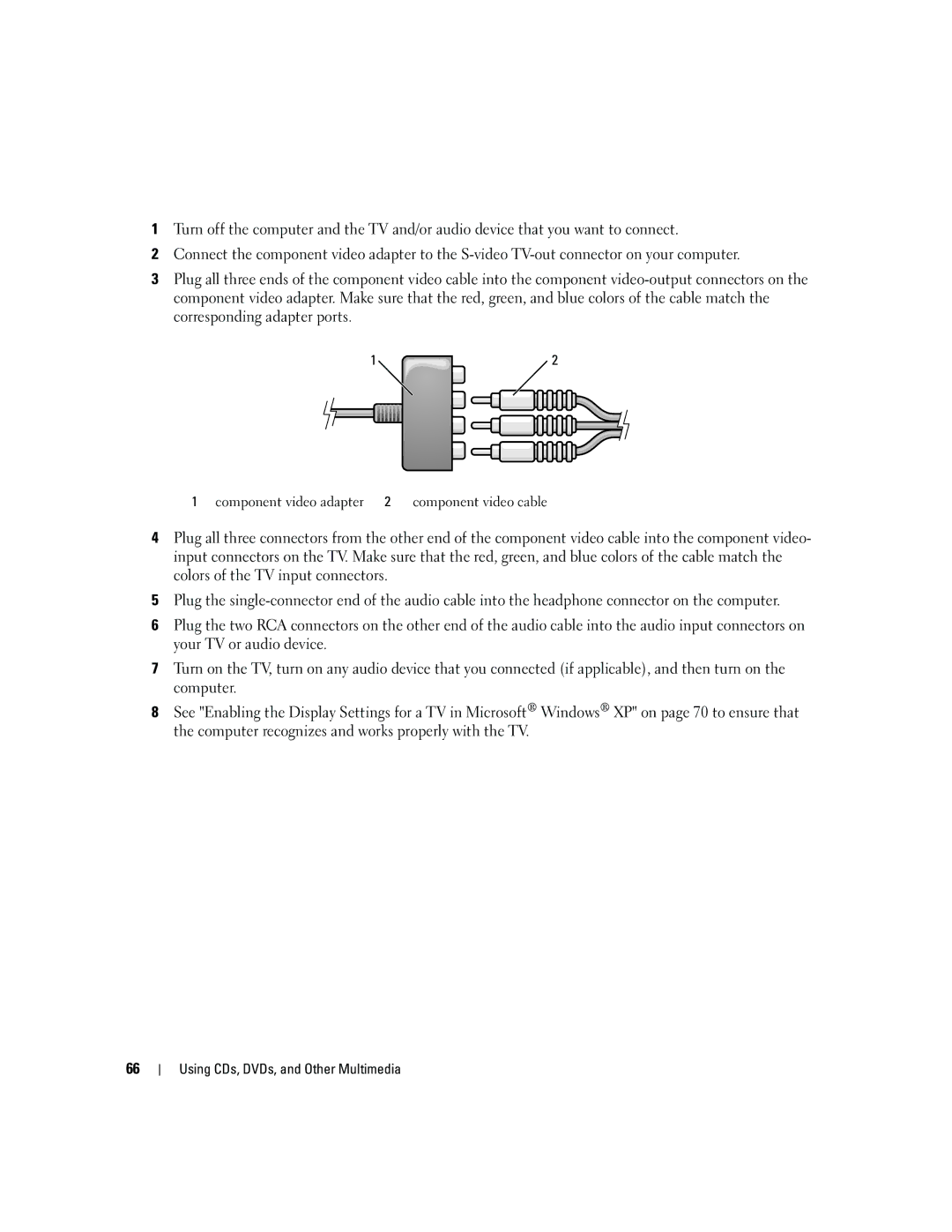 Dell PD598 owner manual Using CDs, DVDs, and Other Multimedia 