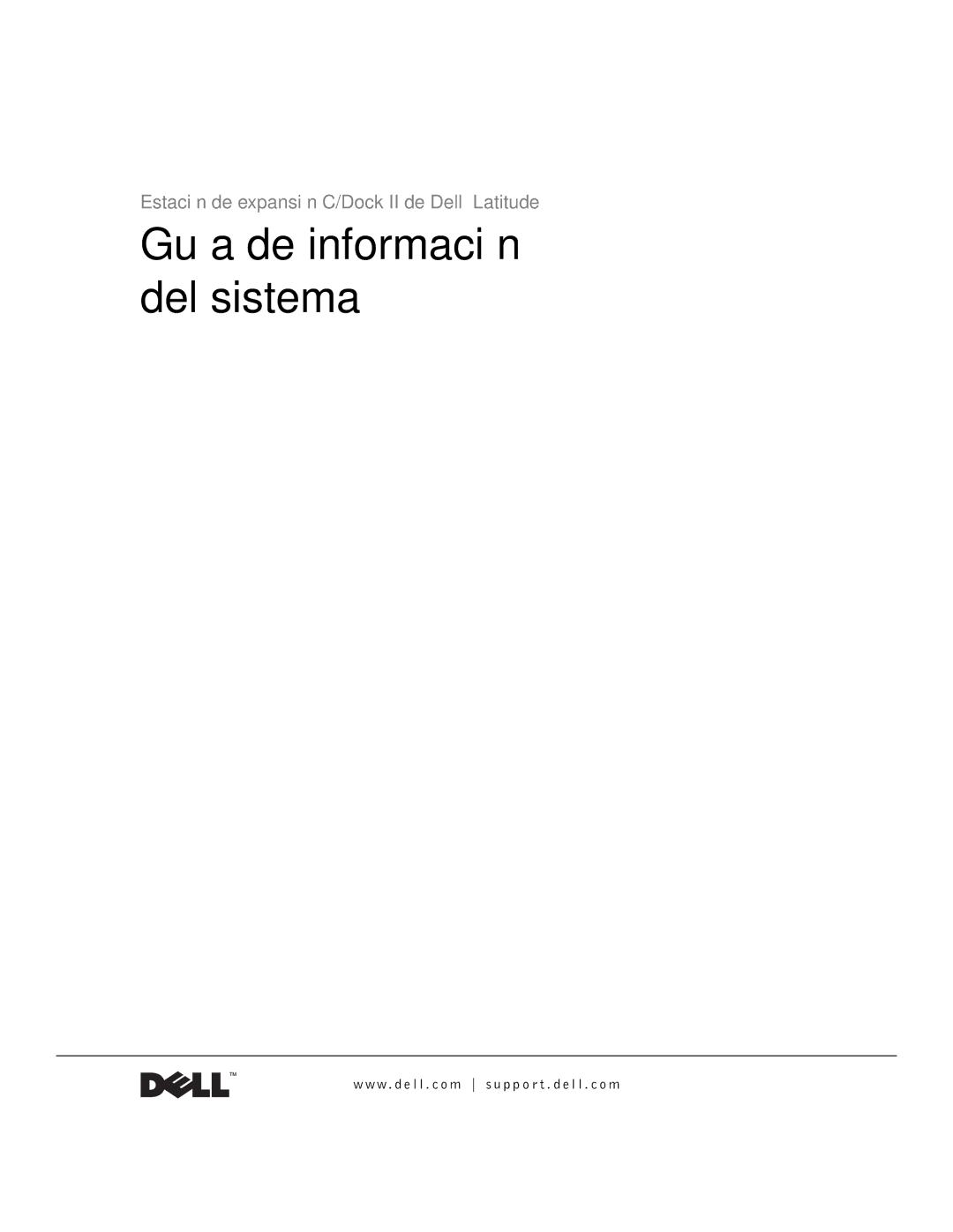 Dell PDX manual Guía de información del sistema 