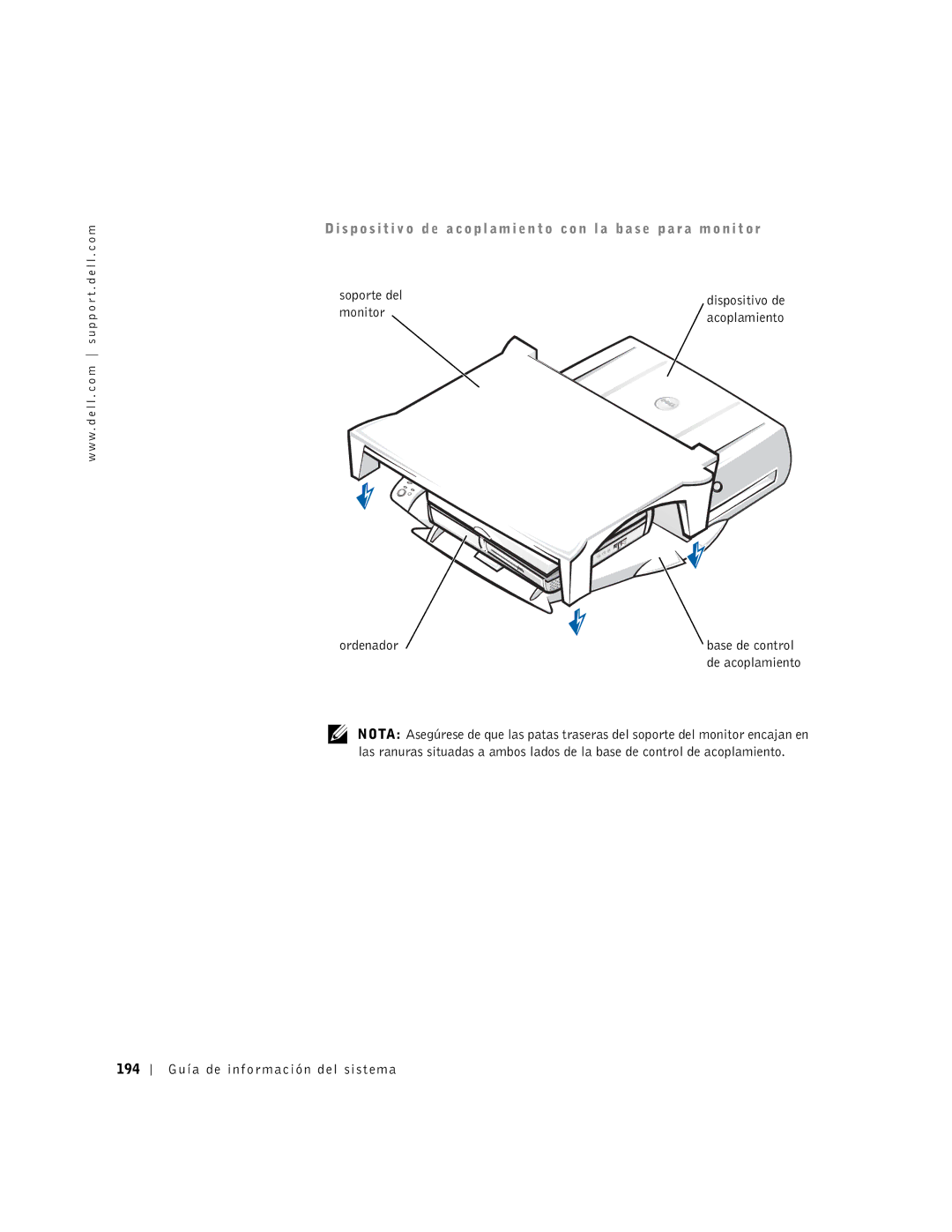 Dell PDX manual Soporte del 