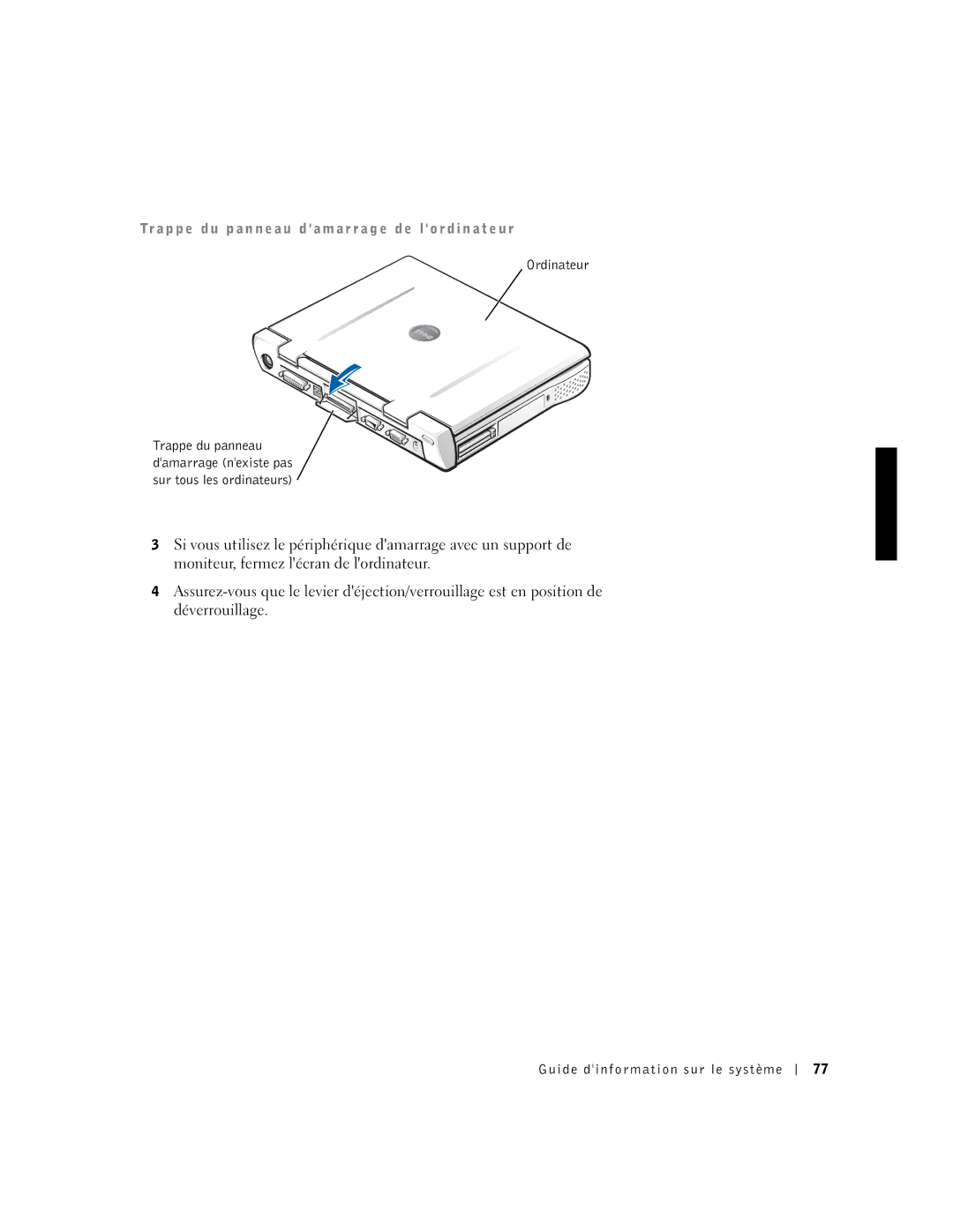 Dell PDX manual Ordinateur 