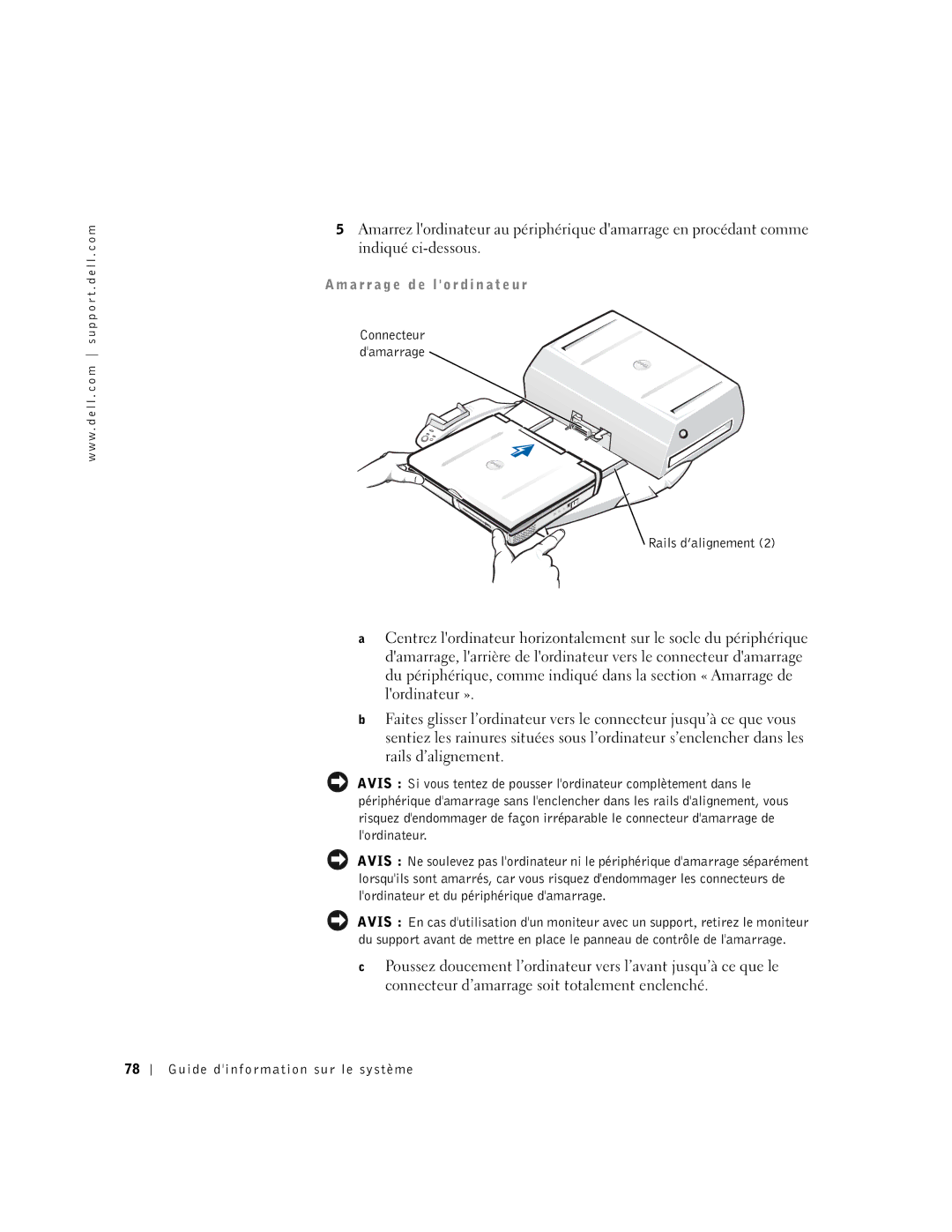 Dell PDX manual A r r a g e d e l o r d i n a t e u r 