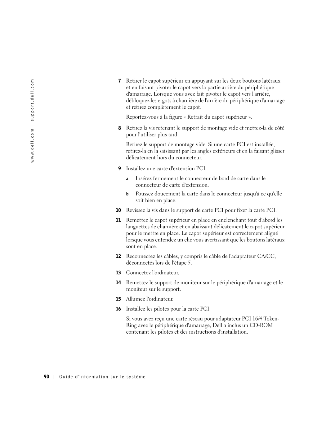 Dell PDX manual Guide dinformation sur le système 