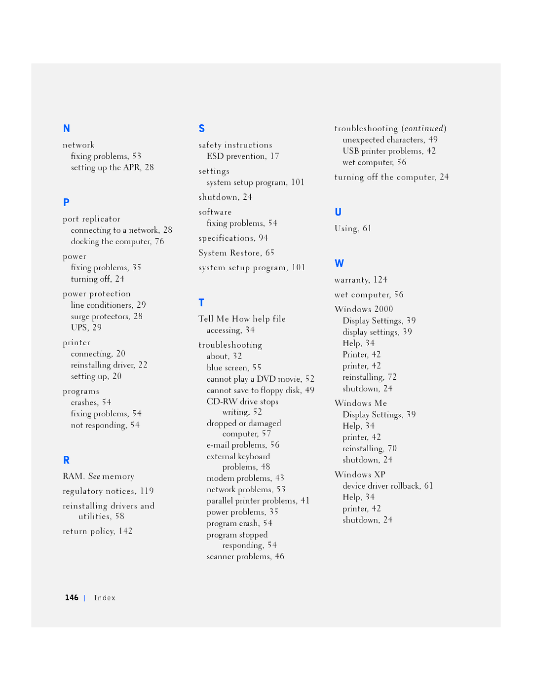 Dell PP01L manual 146 