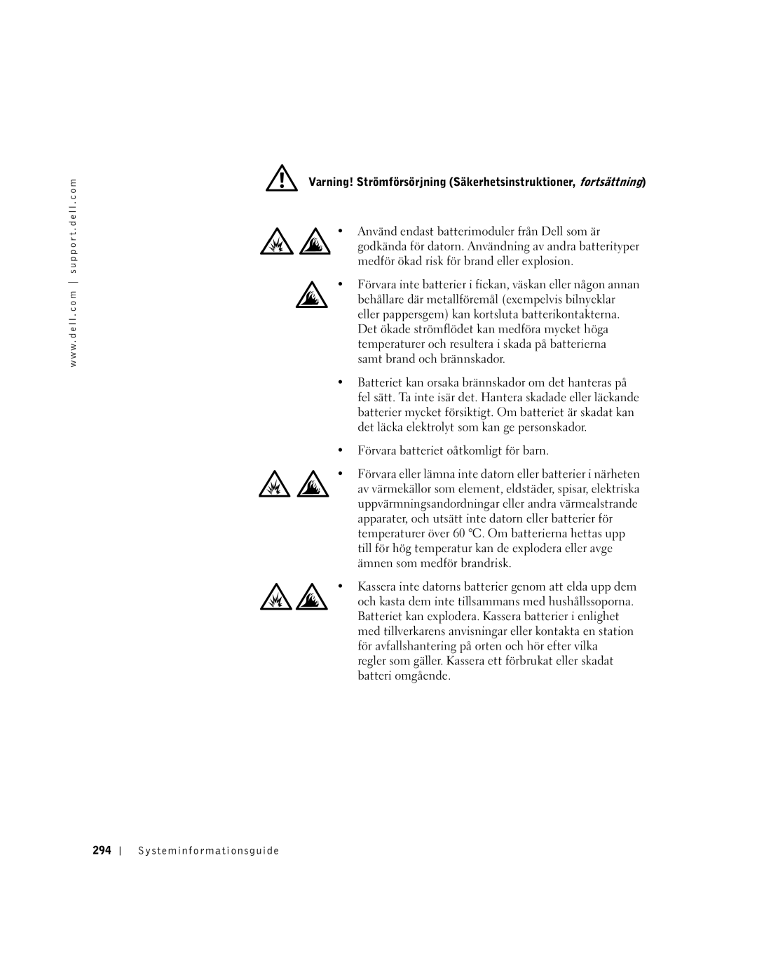 Dell PP01X manual Systeminformationsguide 