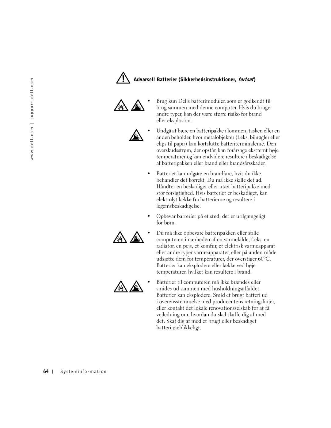 Dell PP01X manual Systeminformation 