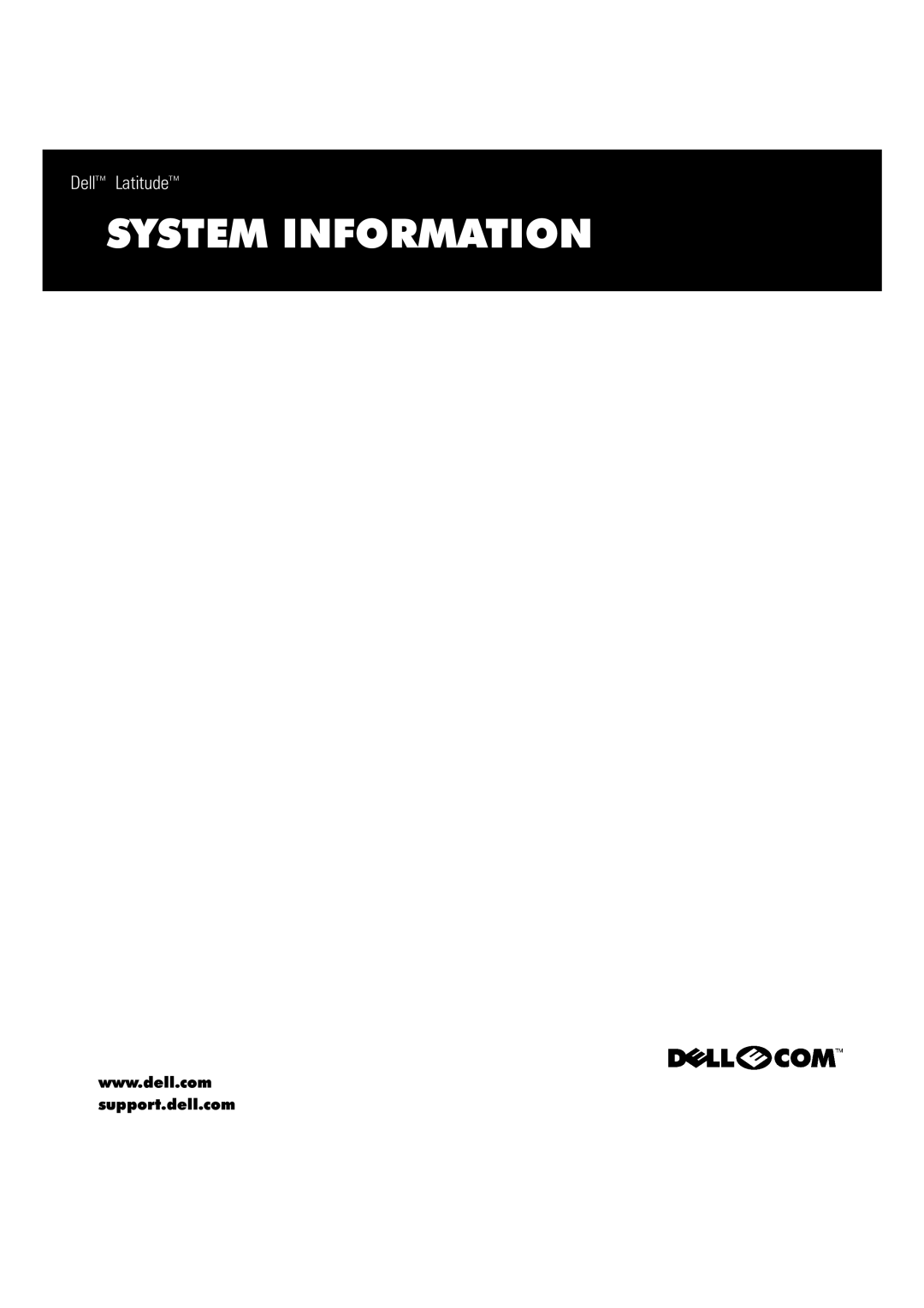 Dell PP01X manual 