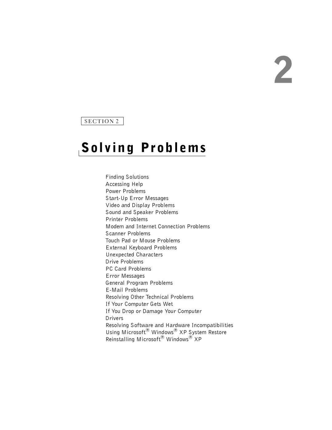 Dell PP01X If You Drop or Damage Your Computer Drivers, Resolving Other Technical Problems If Your Computer Gets Wet 