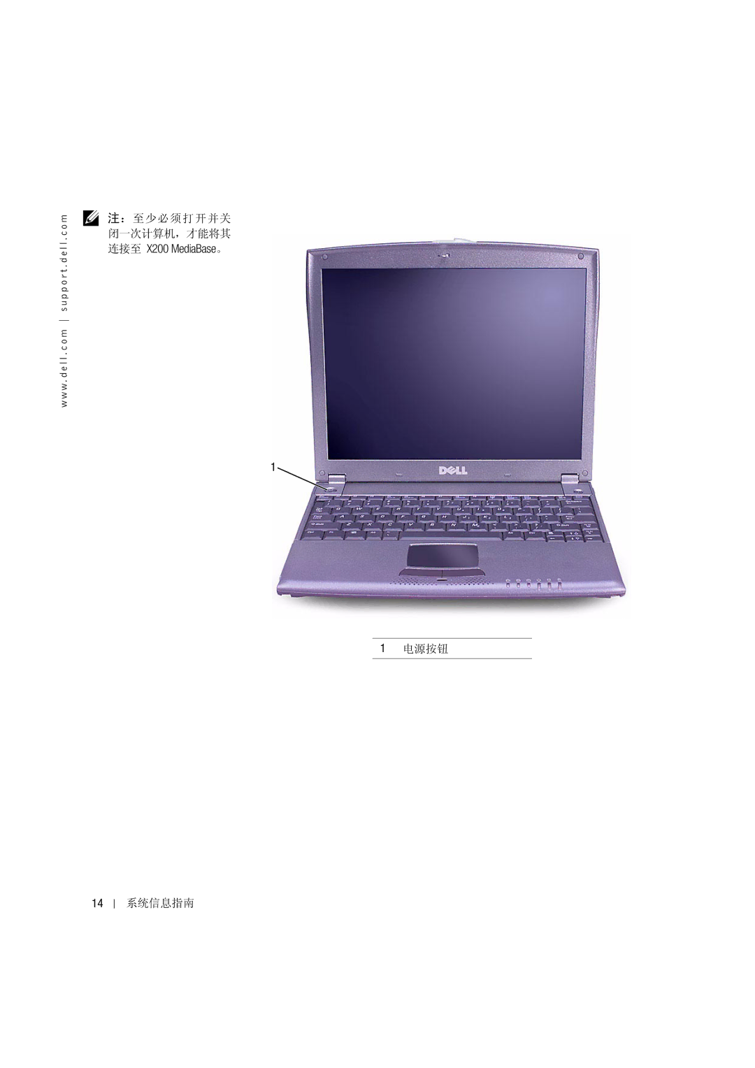 Dell PP03S manual Žd X200 MediaBase 